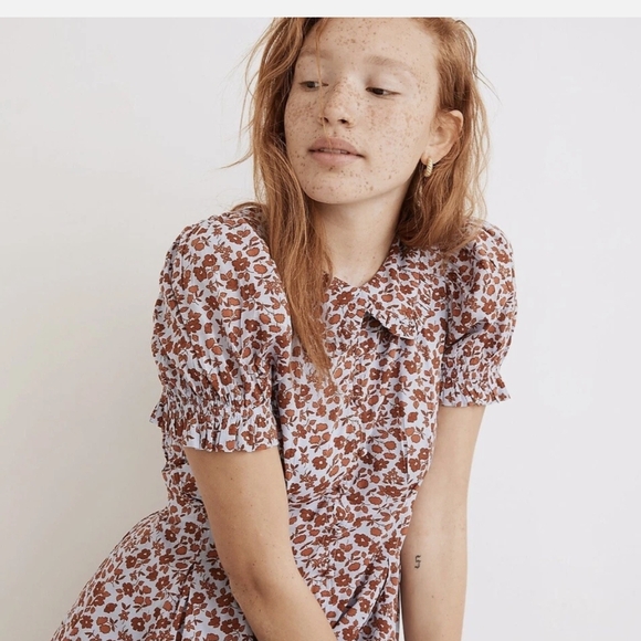 Madewell Floral Print Women's Dress - Picture 3 of 5